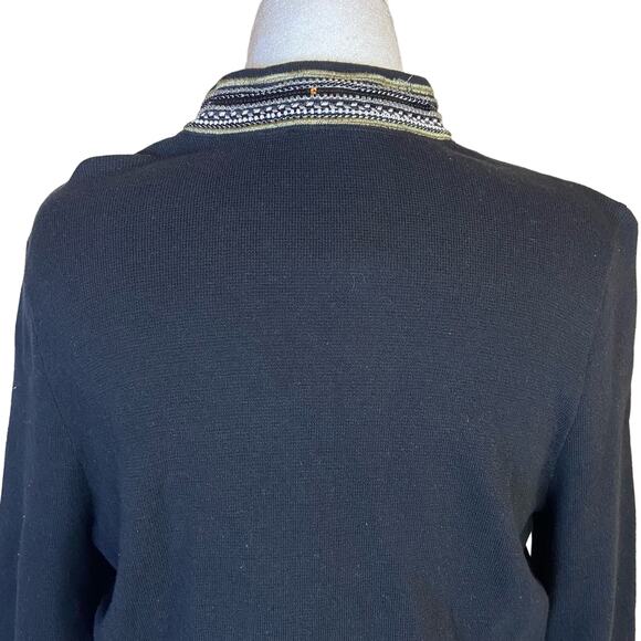 Chico's Embellished Open Cardigan Women's Large Military Career Chic Office NWT - Picture 6 of 12